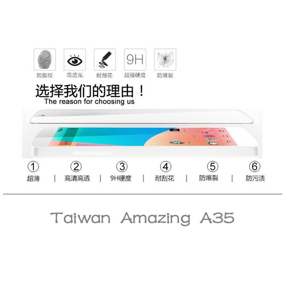 【嚴選外框】 台灣大哥大 TWM Amazing A35 未滿版 半版 不滿版 非滿版 玻璃貼 鋼化膜 9H 2.5D