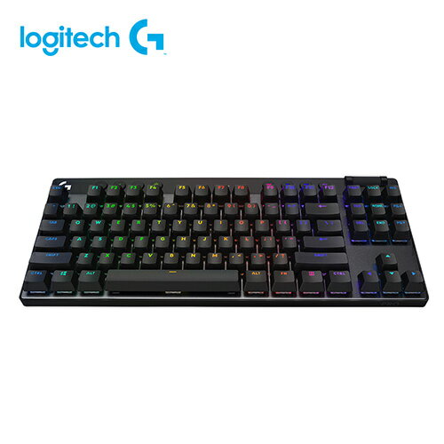Logitech 羅技 Pro X LIGHTSPEED 無線機械式TKL遊戲鍵盤 茶軸中文-黑原價6990(現省$2000)