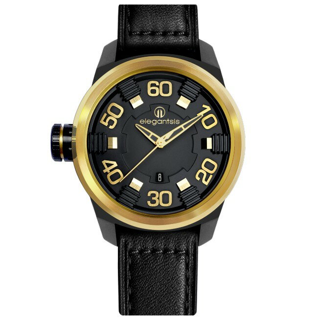 elegantsis 傑本尼氏 ELJF48N-2G02LC JF48N系列結合腕錶/黑麵 48mm｜樂天全館特惠中★指定刷卡回饋10%