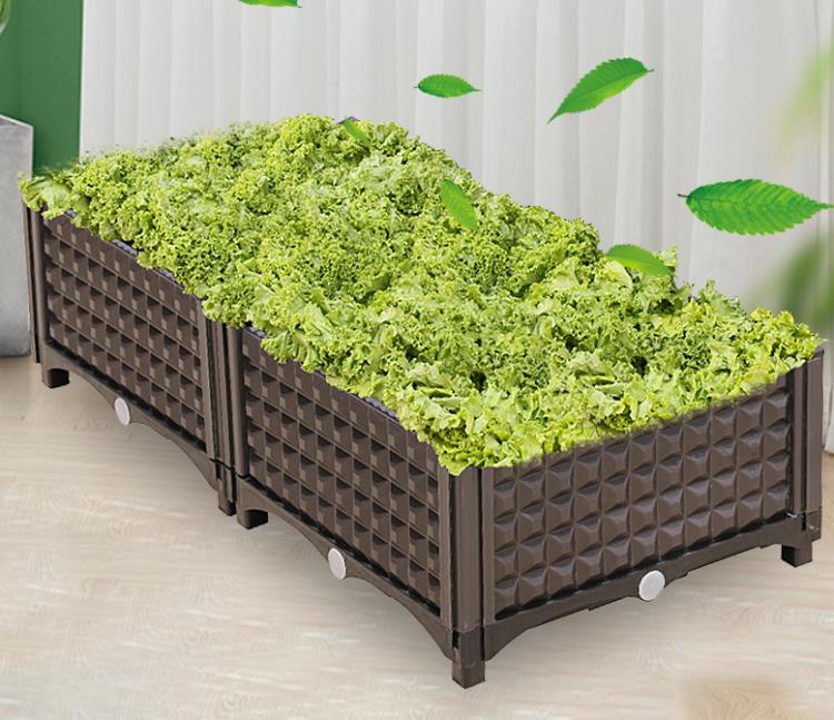種菜神器家庭陽臺蔬菜長方形花箱戶外樓頂塑膠種植箱特大號花盆 雙11全館免運