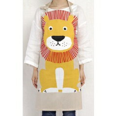 【日本FRIENDSHILL】獅子短圍裙 80cm 烹飪、烘焙、幼兒園老師圍裙（大人款）