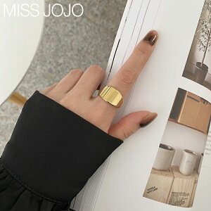 冷淡風高級時尚個性鈦鋼18K金色素圈寬版戒指女夸張小眾設計ins潮