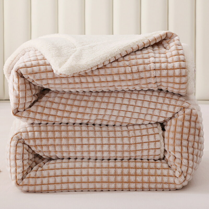 小毛毯冬季加厚沙發午睡毯子法蘭珊瑚絨床單鋪床學生宿舍單人被子