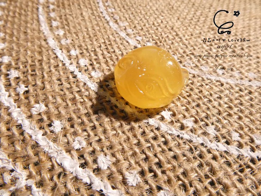 黃兔毛狐狐 黃兔毛 水晶飾品  晶晶工坊-love2hm 46213 0