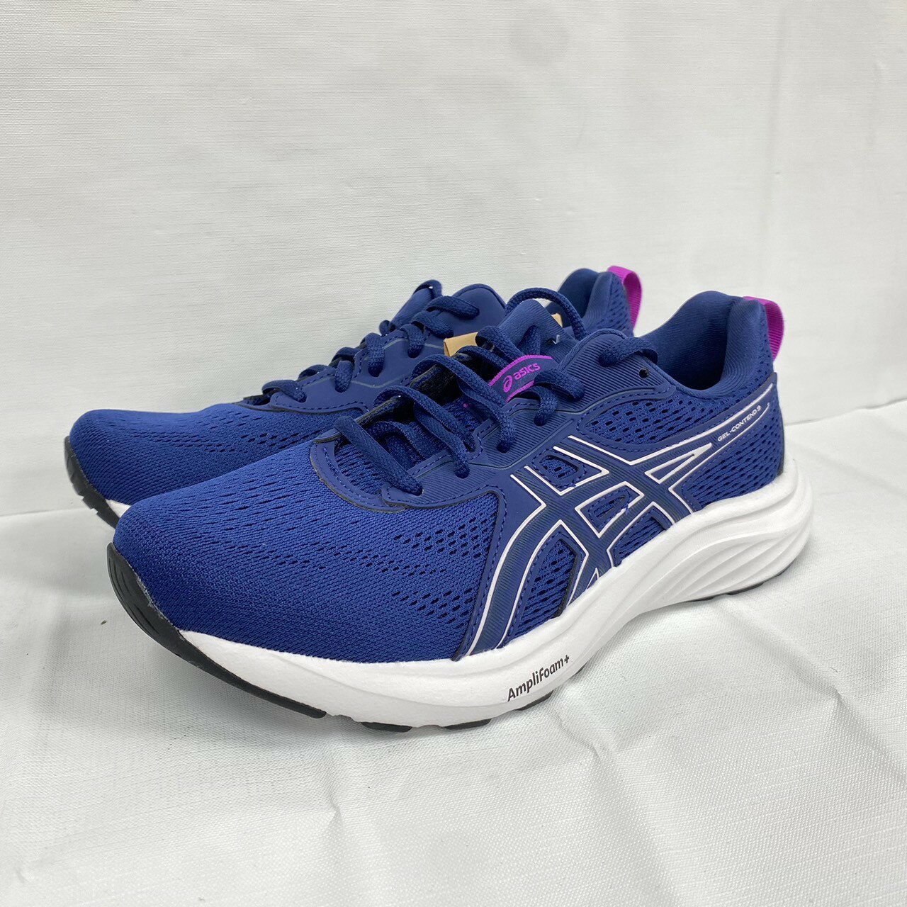 Asics 亞瑟士 女慢跑鞋 GEL-CONTEND 9 D楦 寬楦 藍紫 柔軟升級 1012B678-400