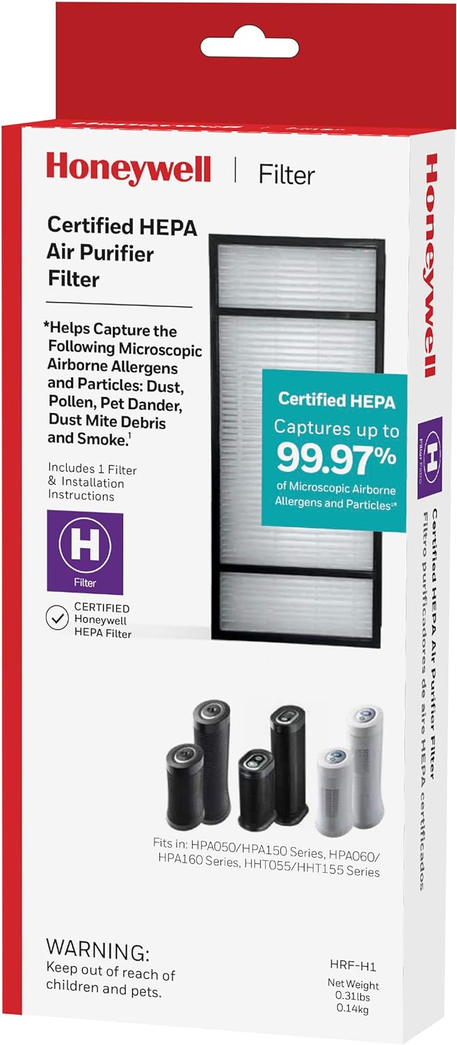 [o美國直購] Honeywell HRF-H1 濾網 True HEPA Air Purifier Replacement Filter, HRF-H1/Filter (H)