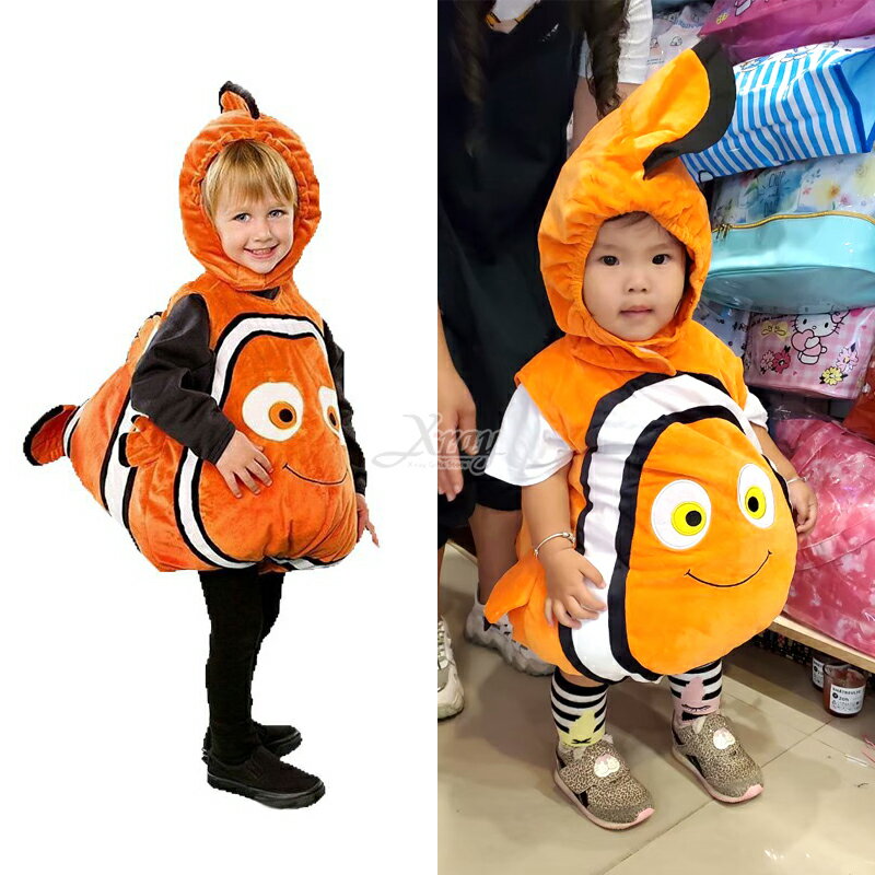 尼莫衣服 尼莫蓬蓬裝-小孩，萬聖節 海底總動員 小丑魚 動物裝 尾牙表演 兒童變裝，X射線【W390015】
