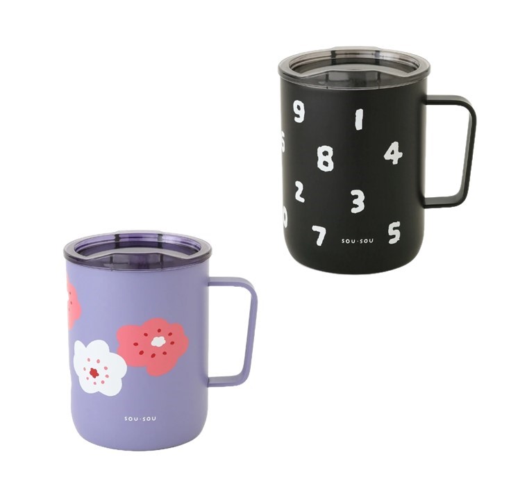 現貨 SOU SOU sousou 附蓋不鏽鋼杯 430ml 不鏽鋼的雙層結構 本體內側與外側之間為真空構造 日本直送