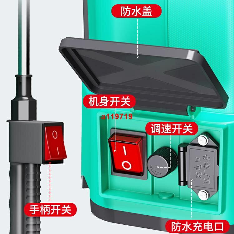 攪拌式電動噴霧器農用鋰電池高壓打藥機新型背負式自動智能噴灑器多功能719