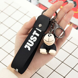 猩猩卡通掛件鑰匙扣汽車鑰匙鏈女可愛韓國創意情侶包包掛飾鎖匙扣