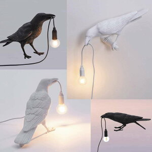 【免運】小鳥臺燈北歐設計創意移動壁燈吉祥鳥燈動物造型閱讀裝飾床頭擺件
