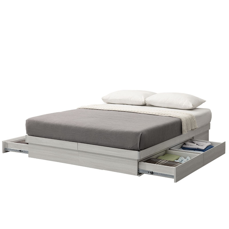 熊大心2.0收納型安全圓角5尺床底 健康系列 E1低甲醛、 標準雙人床、雙人床架、雙人床台《可客製尺寸/顏色》【myhome8居家無限】★APP下單享點數4% 2