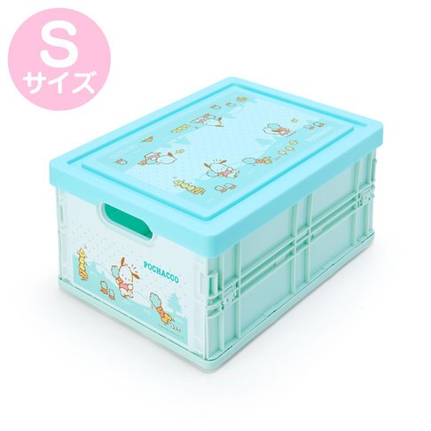 【震撼精品百貨】Pochacco 帕帢狗~日本三麗鷗Sanrio帕恰狗 透明蓋折疊收納箱 塑膠收納箱S*22227