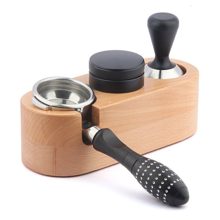 咖啡布粉器304不銹鋼單頭雙頭壓粉器意式填壓錘套裝51mm53mm58mm【北歐家居生活】