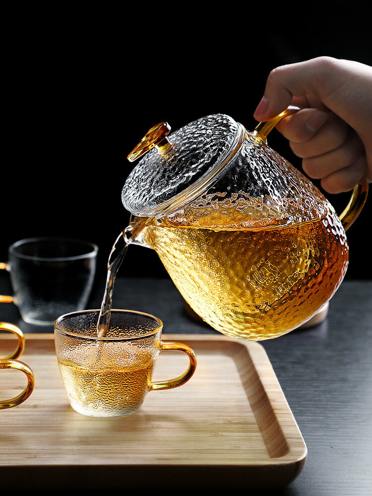 家用耐熱高溫防爆玻璃泡茶壺加厚茶具套裝過濾大單壺電陶爐煮茶器