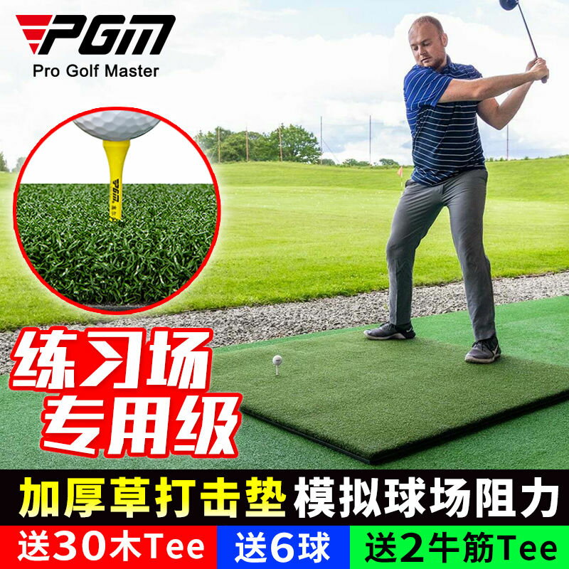 PGM 高爾夫打擊墊 加厚切桿練習墊 練習場專用級 可插球tee球墊