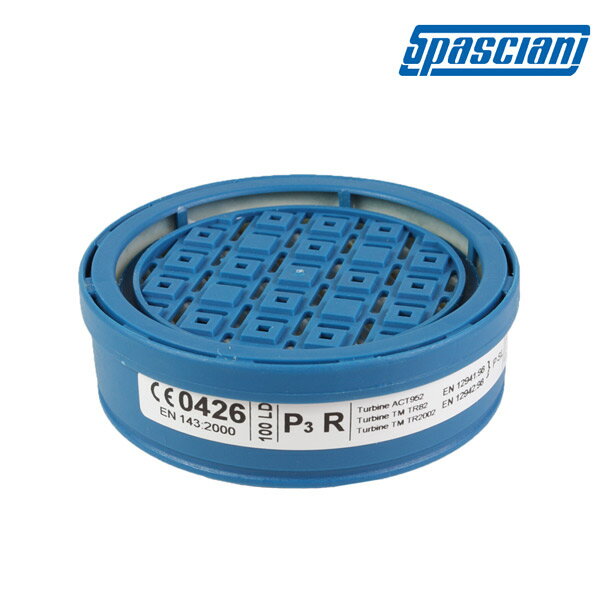 SPASCIANI P3級防塵濾罐 防塵率達99.9% 適用於義大利TR-2002系列防毒面具 P3-100