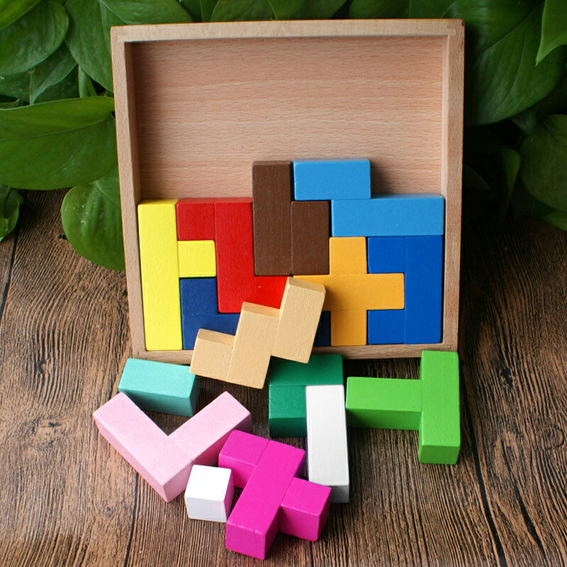 立體俄羅斯方塊積木 兒童早教益智大塊拼圖解謎幼兒園玩具3456歲 1