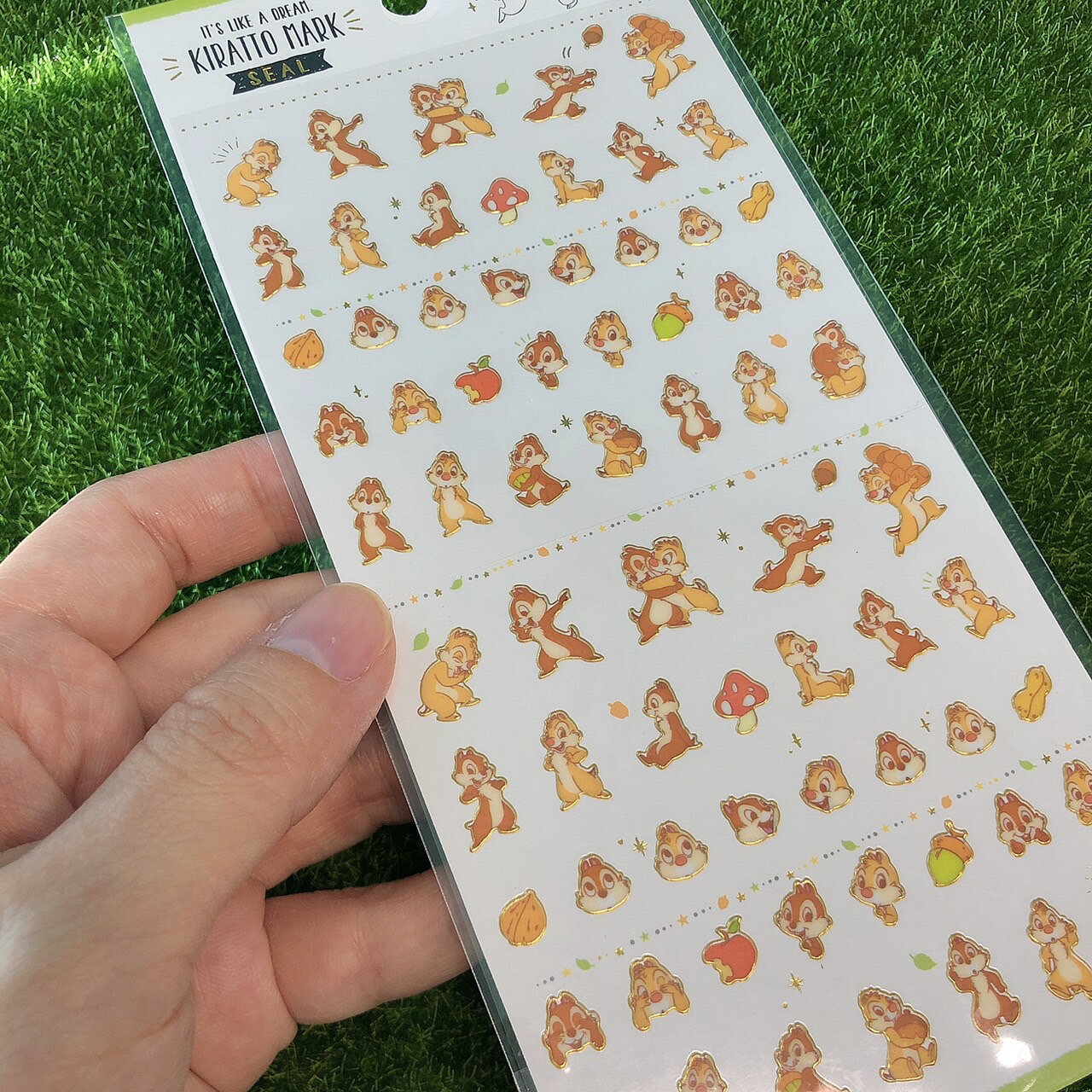 日本直送 迪士尼 奇奇蒂蒂手帳貼紙 燙金貼紙 做記號 重點 美化 包裝 裝飾 貼紙 黏貼美化工具 文具