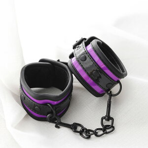 個性手環pvc飾品紫色毛絨里內衣配件鏈條拍照道具
