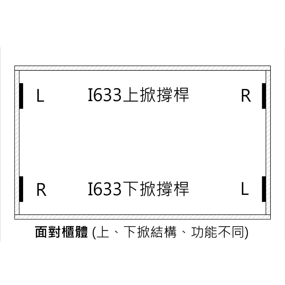 I633 油壓上掀 下掀緩衝緩降 支撐桿架 適用木板門金屬框門 6
