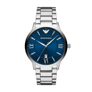 送禮首選★EMPORIO ARMANI經典紳士藍面腕錶43mm(AR11227) 附提袋【全館滿額折價】