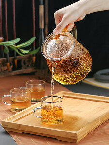 玻璃茶壺泡茶杯茶水分離帶過濾網煮茶壺耐高溫花茶壺套裝家用茶具