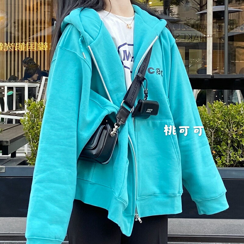 超火cec外套女秋冬寬松韓版潮ins慵懶風bf加絨加厚waitmore上衣服