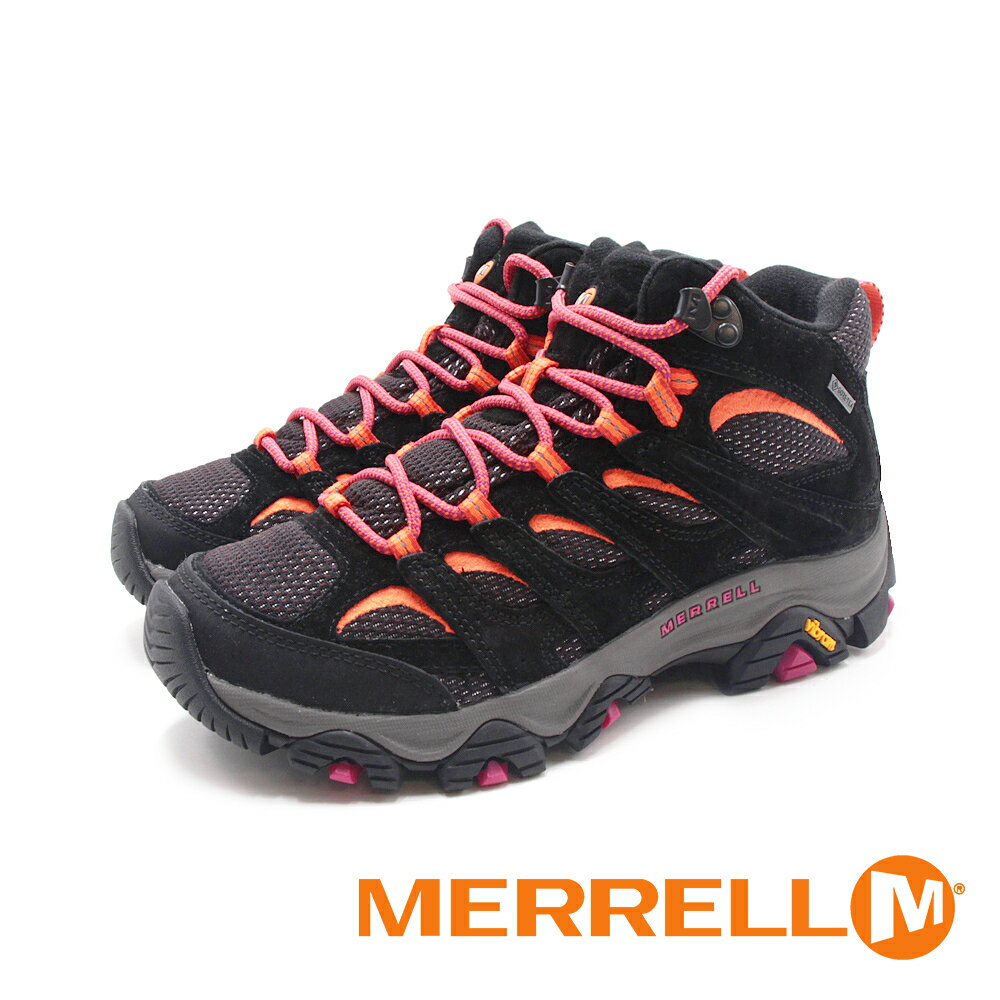 MERRELL(女)MOAB 3 MID GORE-TEX防水登山中筒鞋 女鞋-黑(另有淺灰)