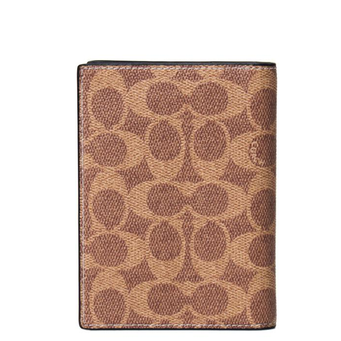 COACH 經典滿版老花護照夾 卡片夾 防刮老花PVC塗層帆布 護照套 CW170 咖啡色(現貨)▶指定Outlet商品5折起☆現貨【送禮首選★APP下單點數4倍送】