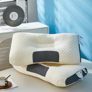 【日本代購】3D頸枕矯正有助於睡眠保護頸部高彈軟質多孔可水洗枕頭飯店家居寢具