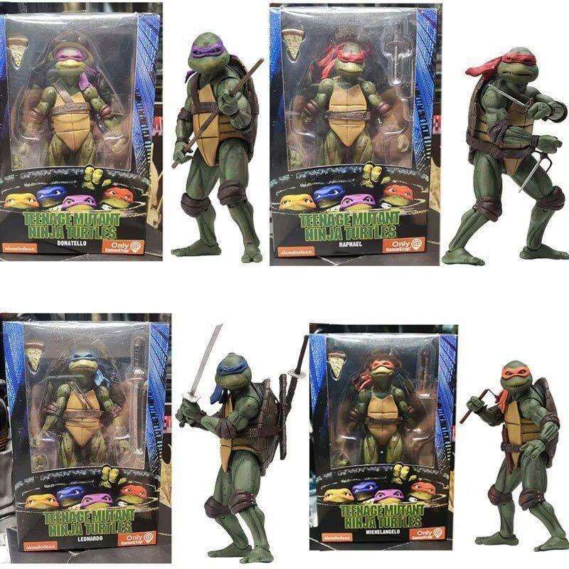 NECA 忍者 1990電影版 限定版 神龜 7寸可動人偶動漫手辦模型