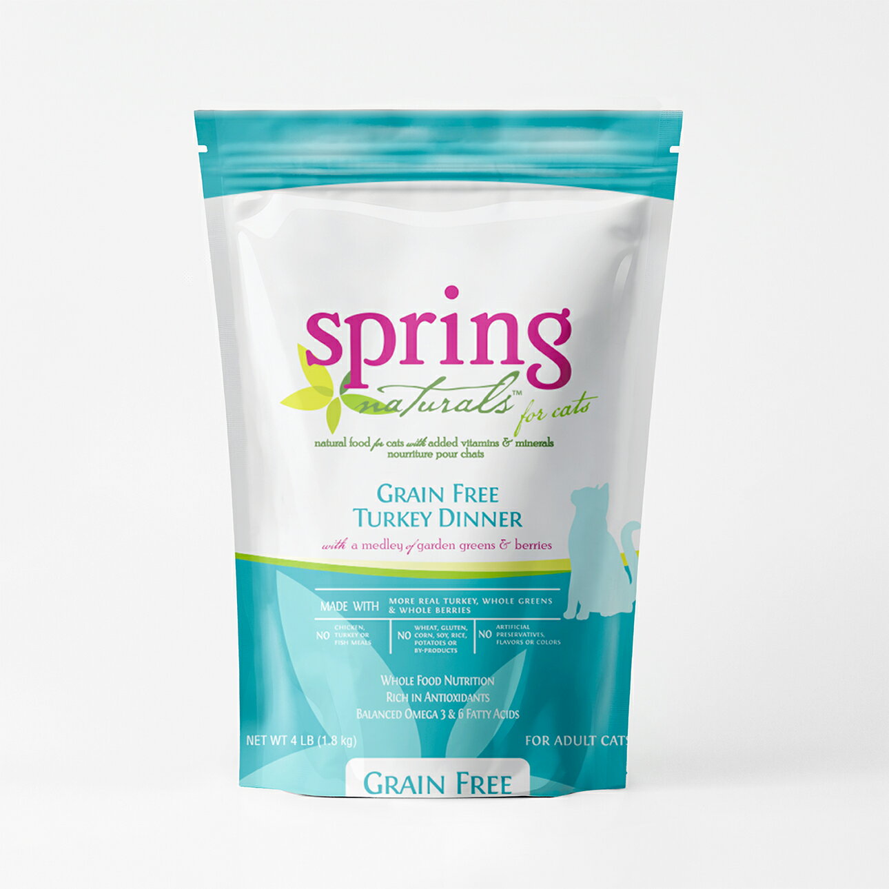 【Spring Naturals 曙光】無穀火雞肉 全齡貓 天然寵物餐食 貓飼料 貓糧 鮮肉寵物糧_300g