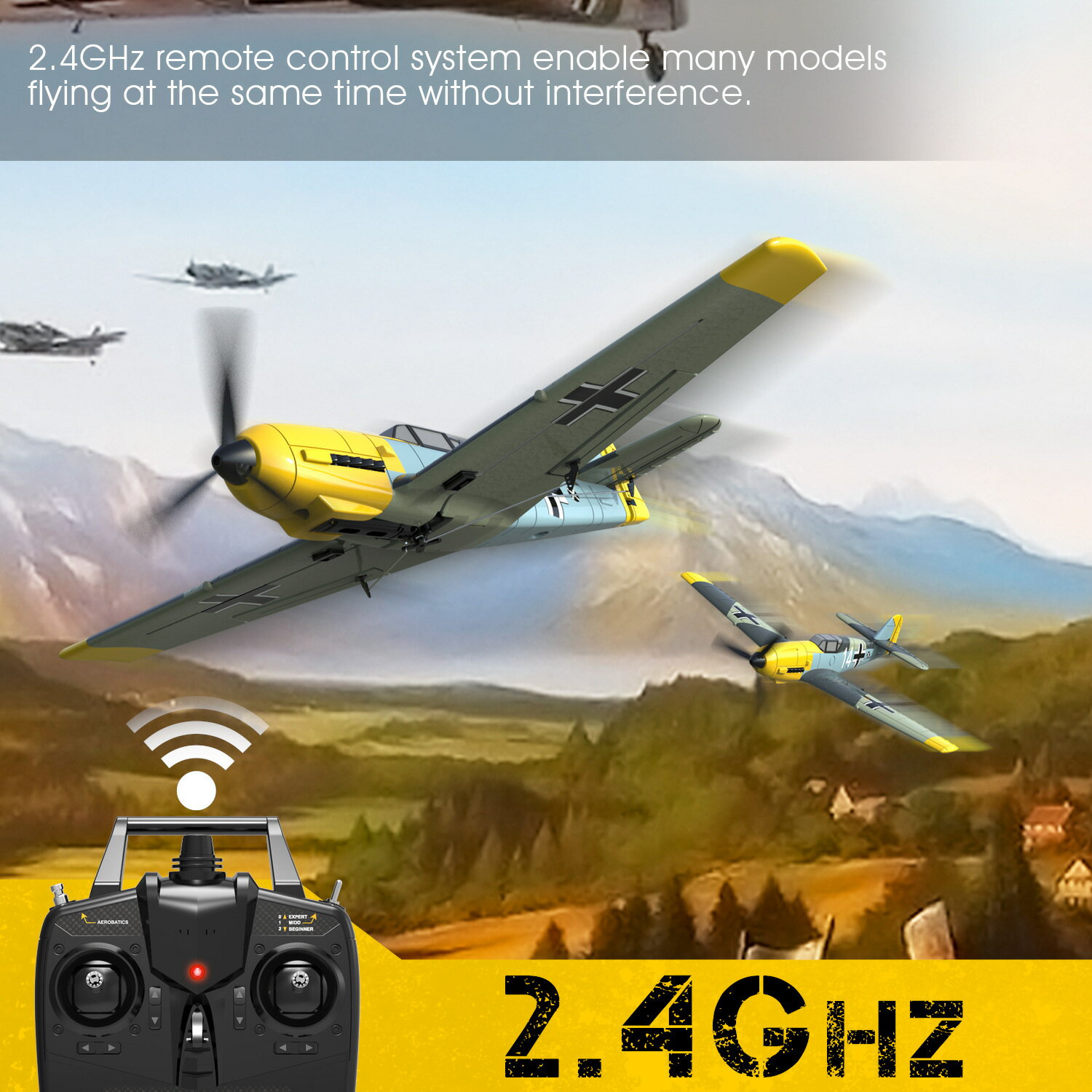 遙控玩具 免運/開票 公司貨 模型玩具跨境歐蘭斯BF109戰鬥機固定翼航模遙控電動玩具泡沫飛機玩具 電動玩具 遙控汽車 遙控飛機 快速出貨D