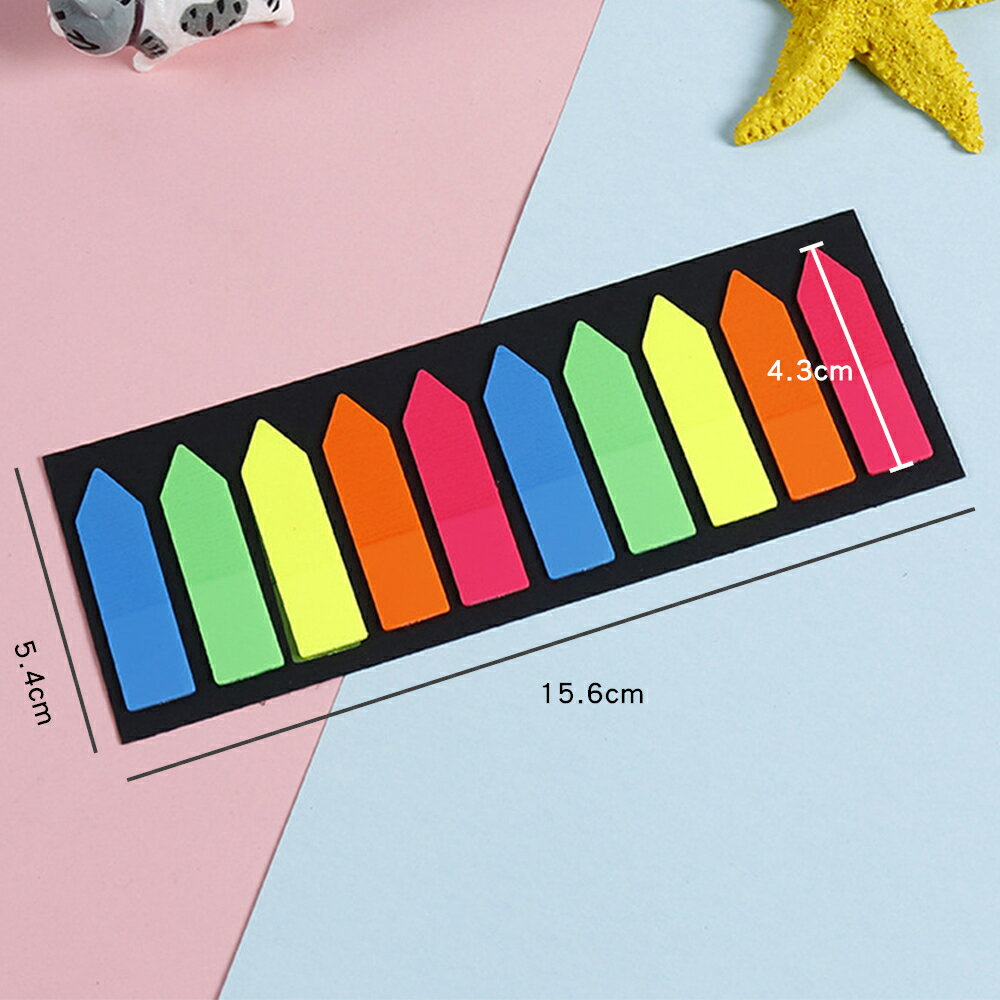 ✨台灣現貨📦 多彩透明 PET 便利貼 10色 200頁 分類標籤貼 書籤貼 N次貼 索引貼 便條紙 #丹丹悅生活 2