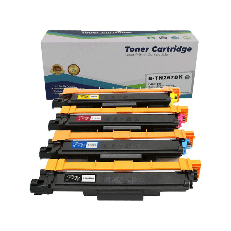 {保固一年 可打統編}適用兄弟TN263 TN267粉盒 HL-L3210CW MFC-L3750CDW墨粉盒L3770碳粉匣DCP-L3551CDW L3270CDW彩色列印機硒鼓