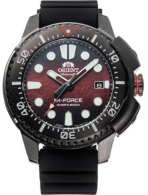 ORIENT 東方錶 M-Force 系列 200M 潛水錶 全球限量(RA-AC0L09R)-45mm-紅面膠帶【刷卡回饋 分期0利率】【APP下單22%點數回饋】