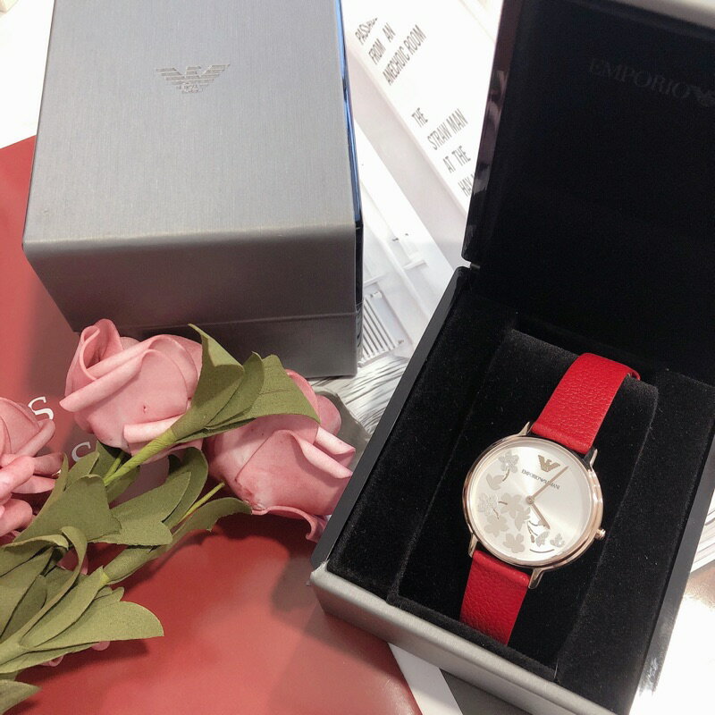 美國代購 台灣現貨 亞曼尼 Emporio Armani 浪漫花語時尚腕錶 AR11114【APP下單跨店最高20%點數】