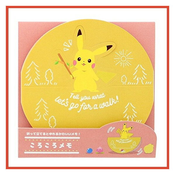 皮卡丘立體便條本 MEMO紙 卡片 文具 口袋怪獸 日貨 正版授權J00012202