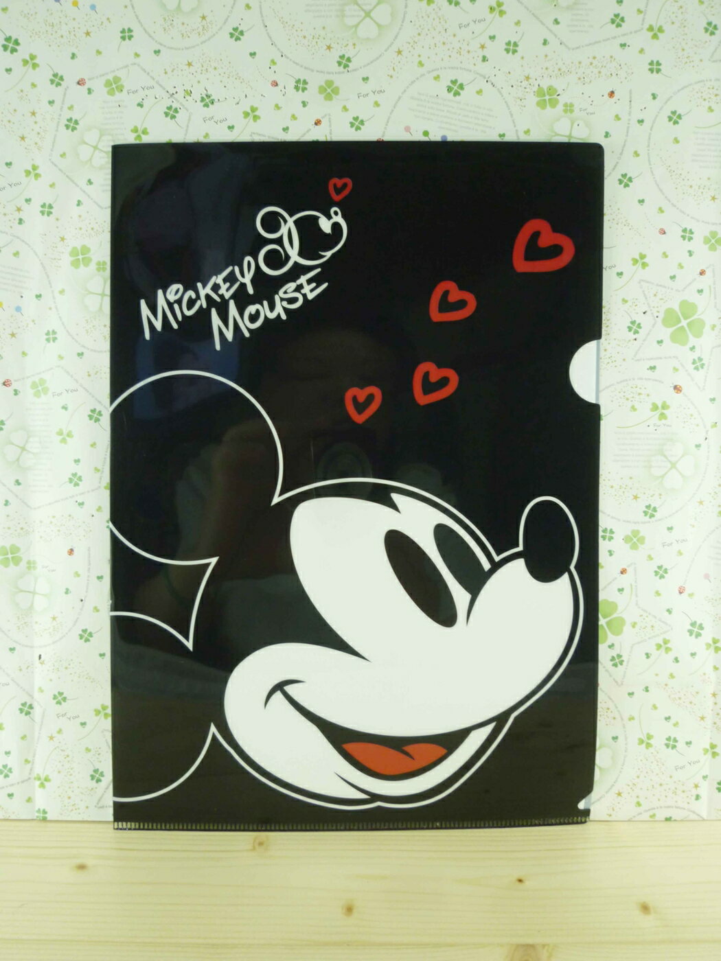 【震撼精品百貨】Micky Mouse 米奇/米妮 L夾-黑米奇 震撼日式精品百貨