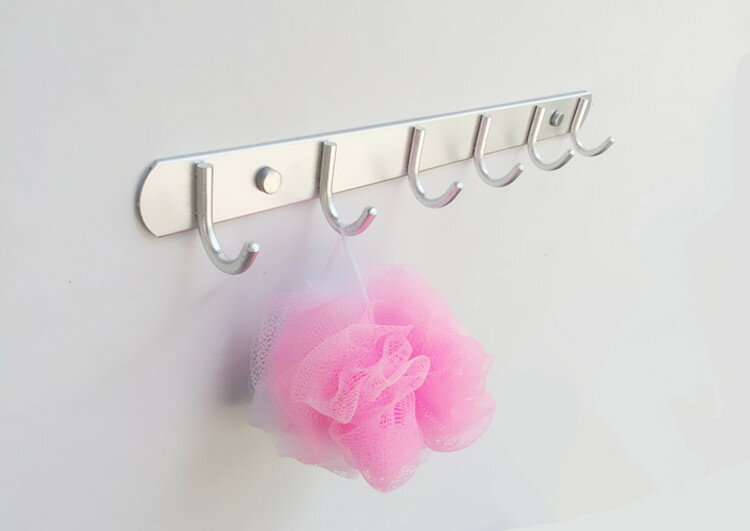 太空鋁衣鉤掛鉤 廚房衣服雙用掛鉤毛巾鋁排勾 實心加厚掛衣勾包郵 4