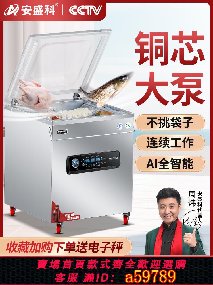 【臺灣公司 可打統編】安盛科真空食品包裝機真空機包裝機幹濕兩用商用全自動粽子楊梅大米熟食臘肉海鮮抽空機打包機壓縮機封口機
