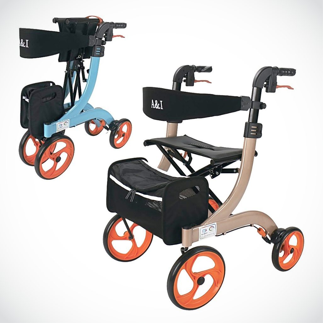 來而康 FZK-3104 折疊站立四輪車 助步車 散步車
