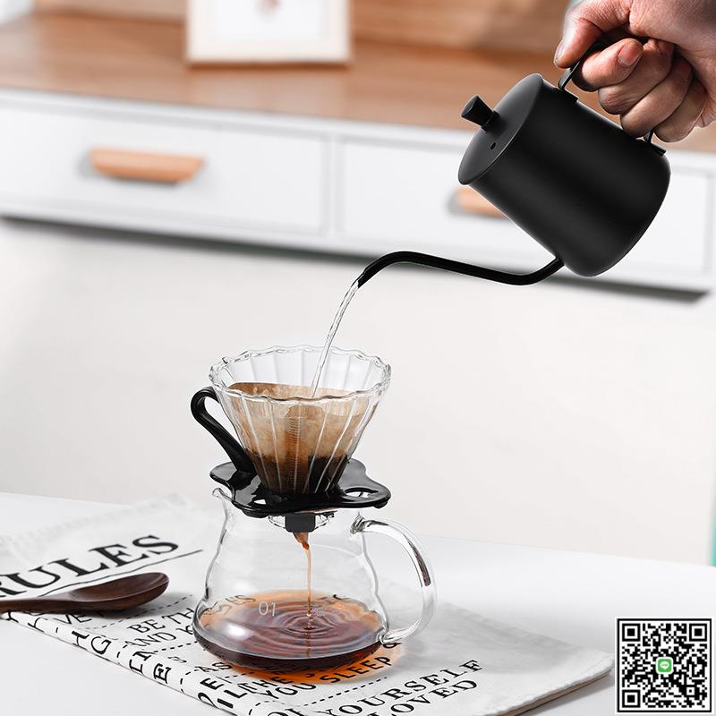 手沖咖啡套裝分享壺濾杯耳掛手磨咖啡機器具手沖壺戶外過濾咖啡壺-UM.有米家居