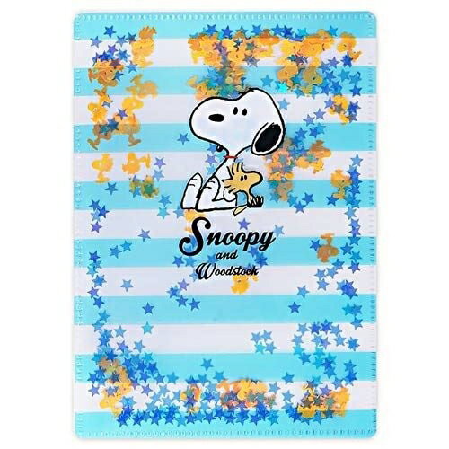 【震撼精品百貨】史奴比Peanuts Snoopy SNOOPY亮片裝飾雙開式文件夾(B6)#36870 震撼日式精品百貨
