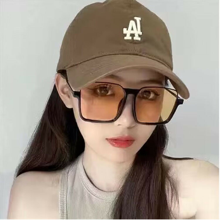 韓國MLB帽子不可調節帽子LA小標棕色道奇全封情侶款分碼棒球帽 全館免運