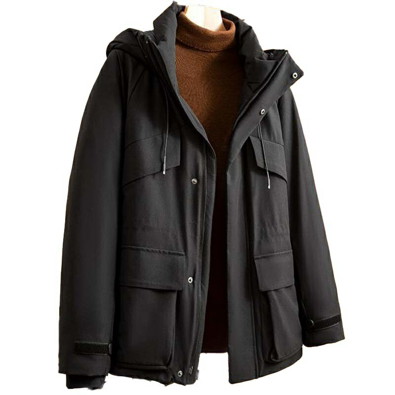 【米蘭精品】現貨+預購 頂級真羽絨外套90%鵝絨羽絨衣秋冬外套保暖上衣大碼休閒女裝-衝鋒女外套2色74mr93