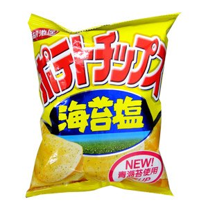 湖池屋 海苔鹽包洋芋片(小) 36g【康鄰超市】