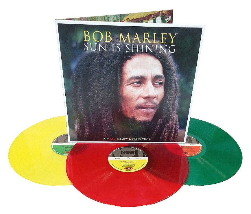 紅黃綠膠 鮑勃馬利 Bob MARLEY Sun Is Shining黑膠唱片3LP