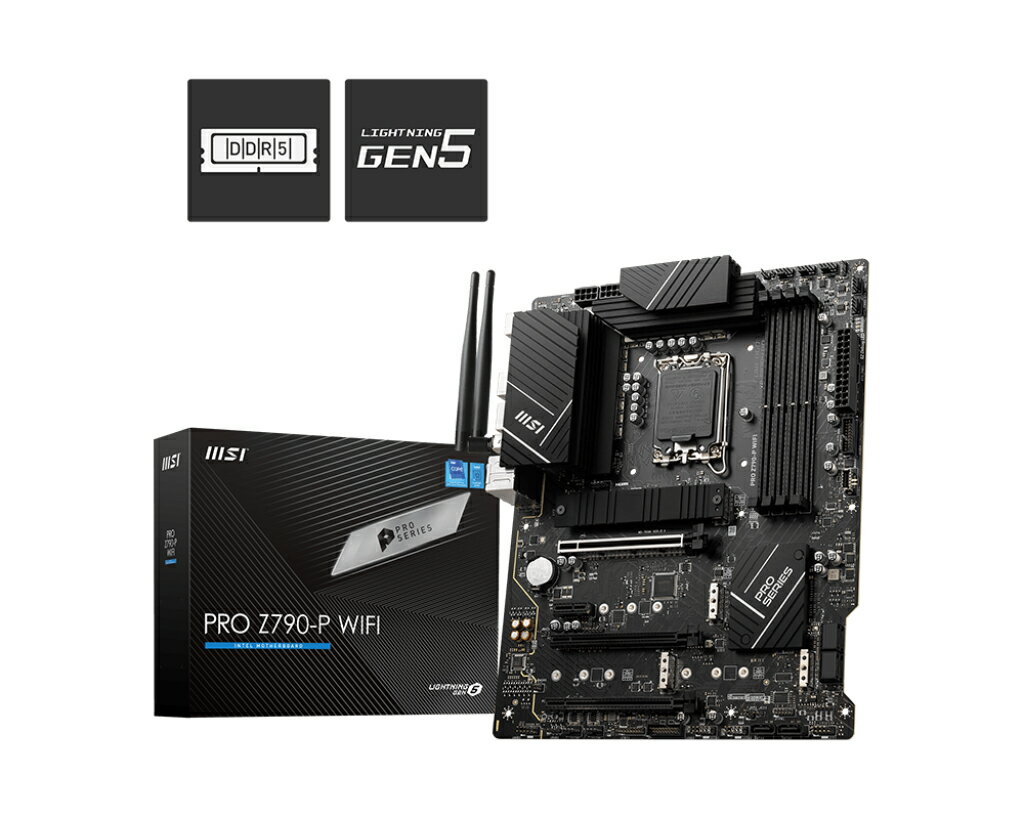 MSI 微星 PRO Z790-P WIFI DDR5 主機板 1700腳位 ATX 主機板